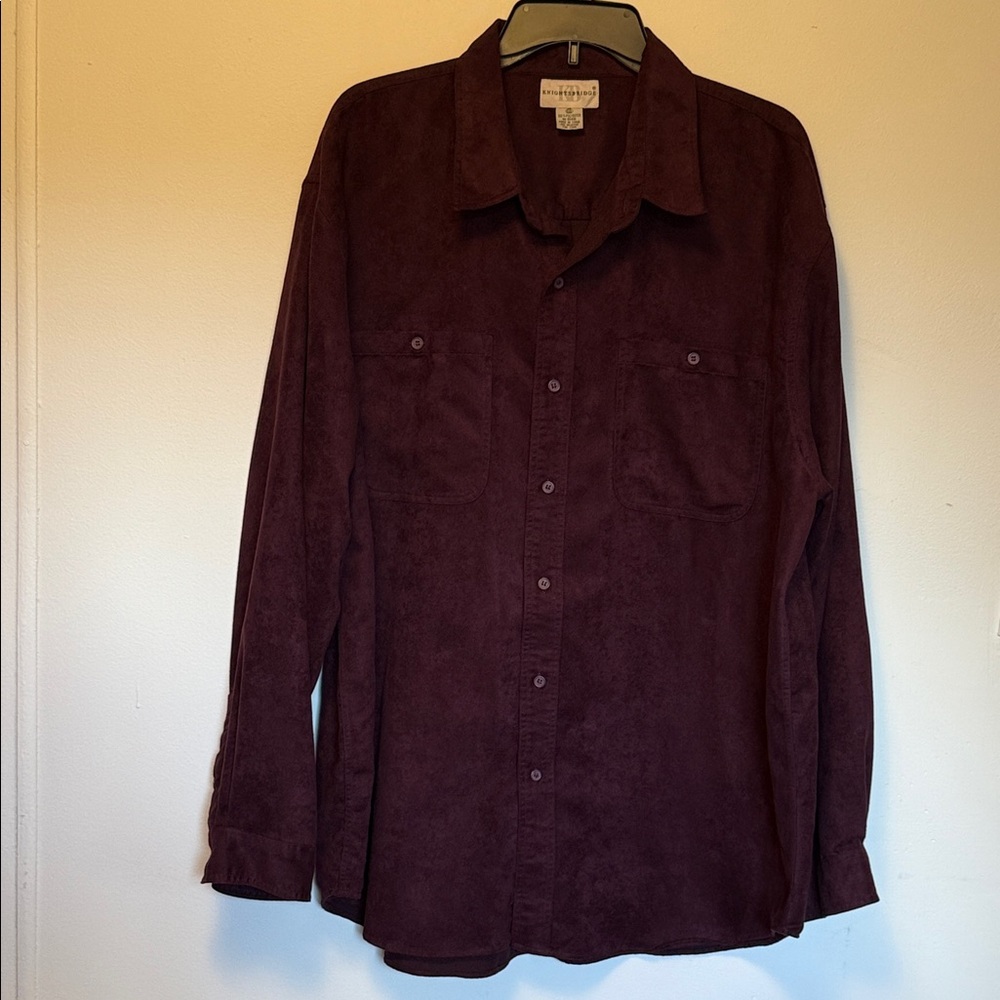 Women's Burgundy Button Down Shirt